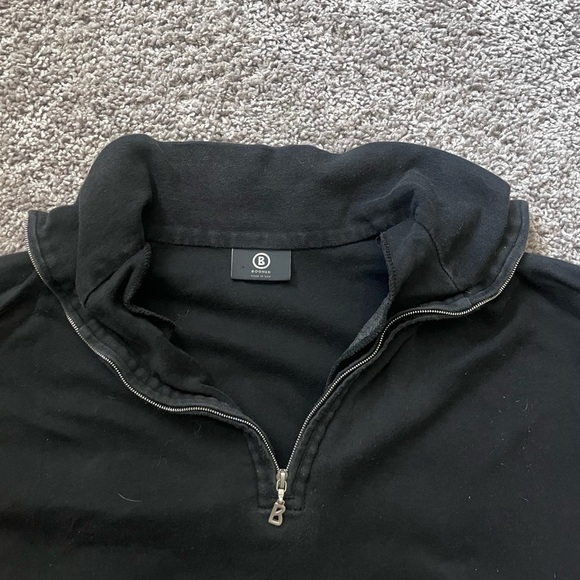 Bogner Black Quarter-Zip Jacket - Size Large - Picture 2 of 5